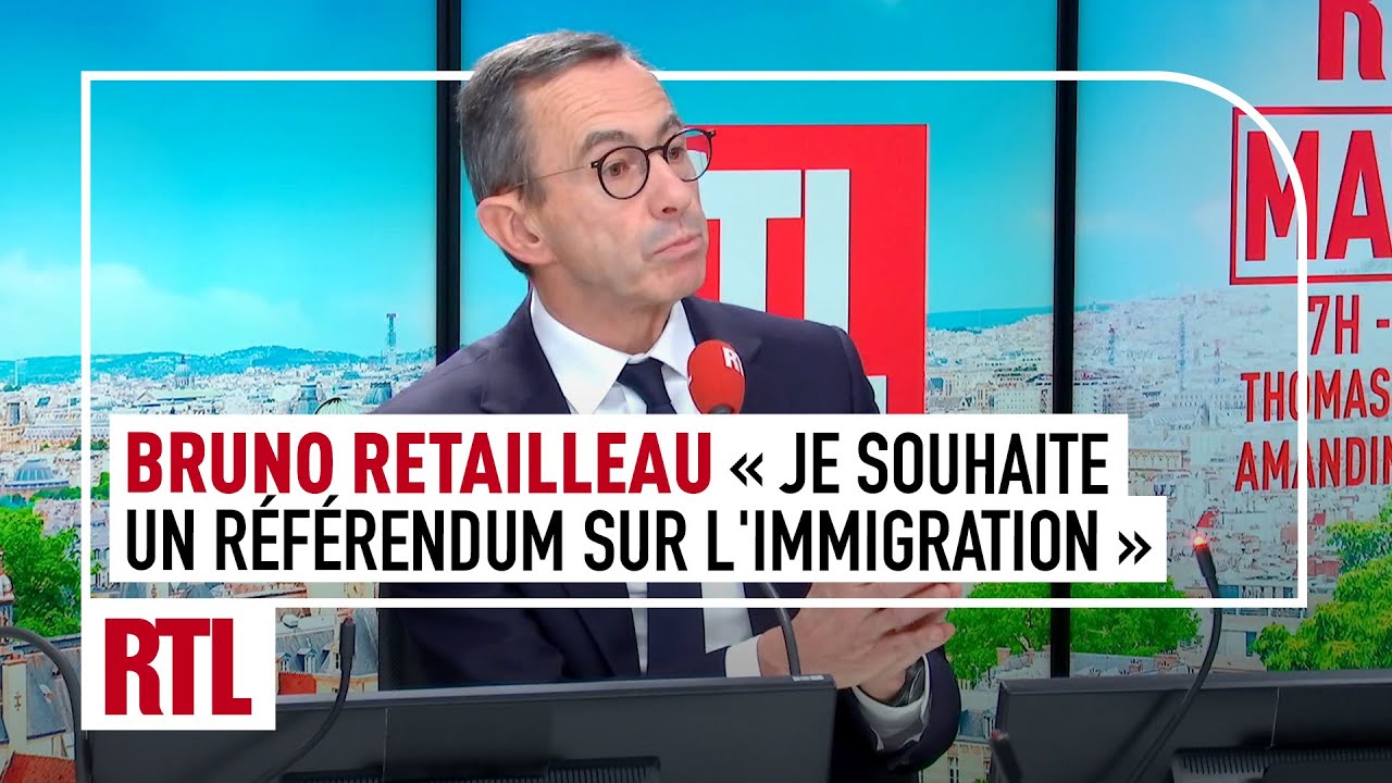 Bruno Retailleau Appelle à un Referendum sur l’Immigration